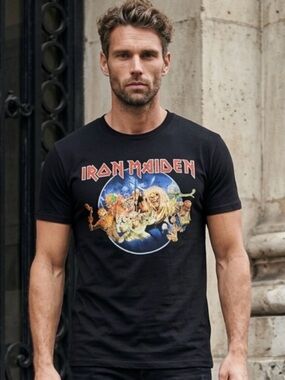 Big & Tall | Iron Maiden Wasted Years Circle Shirt